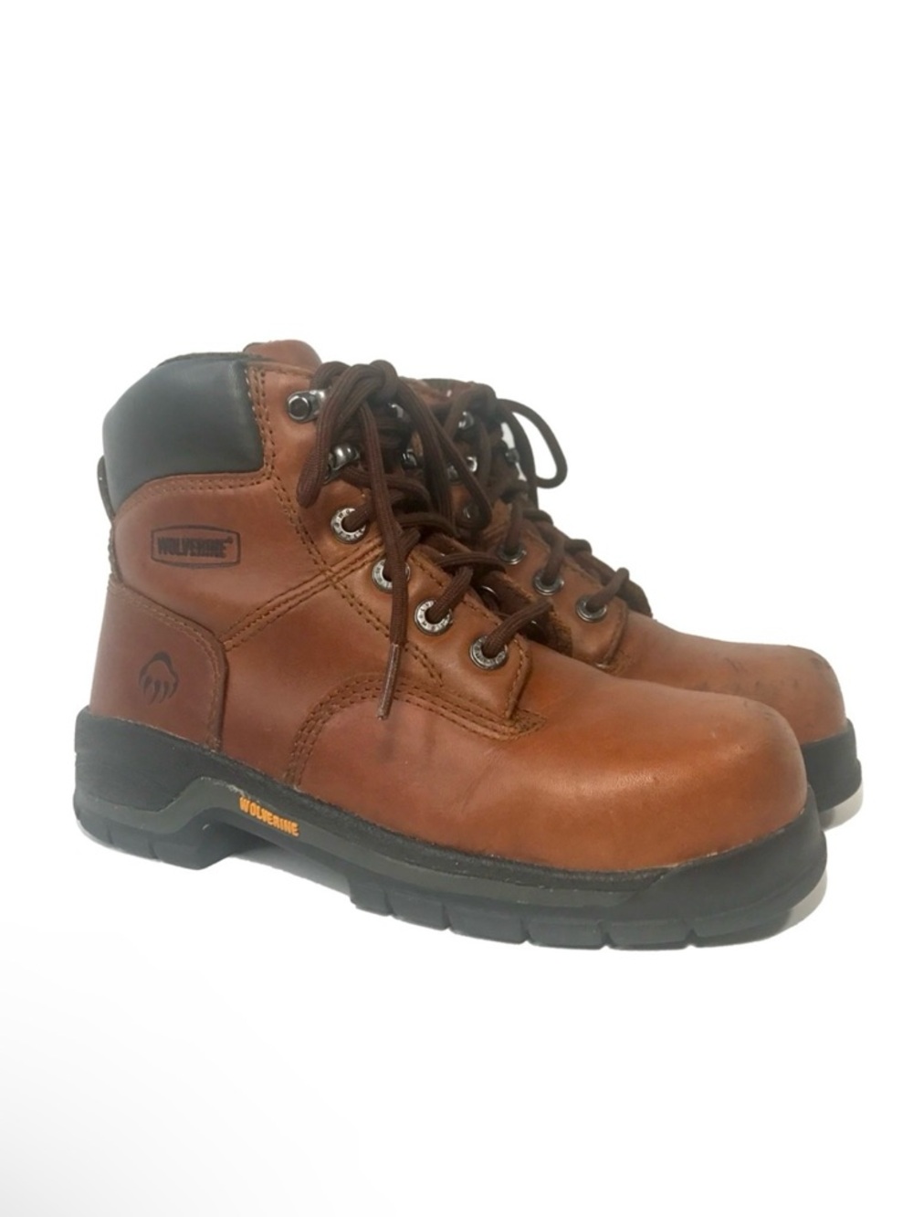 WOLVERINE Harrison Steel Toe Brown Leather Boots